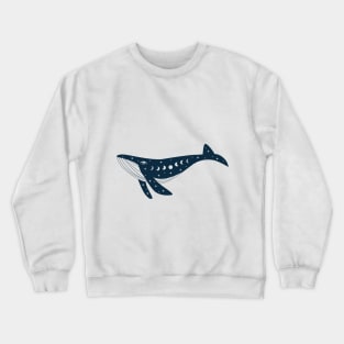 blue whale Crewneck Sweatshirt